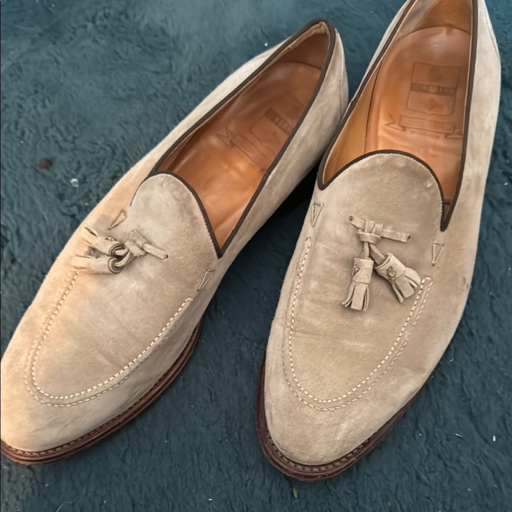 Men's Tan Tassel Loafers